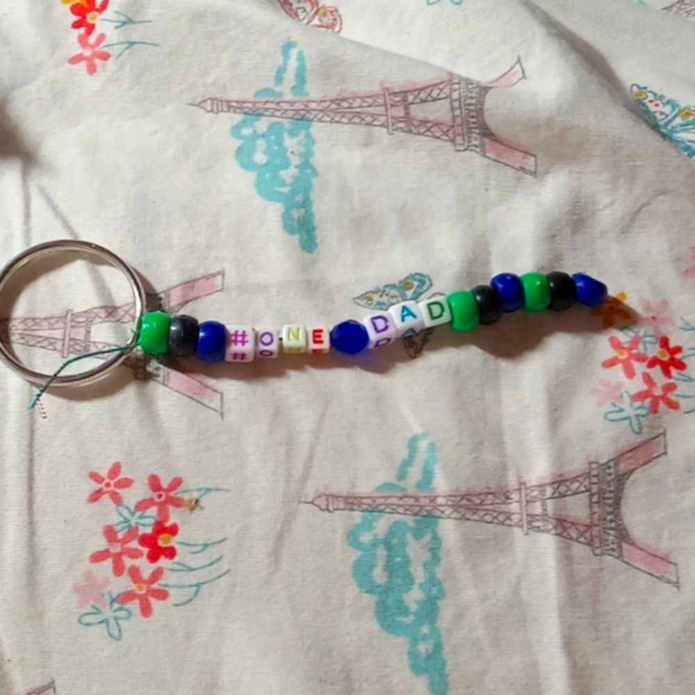 #1 Dad Keychain